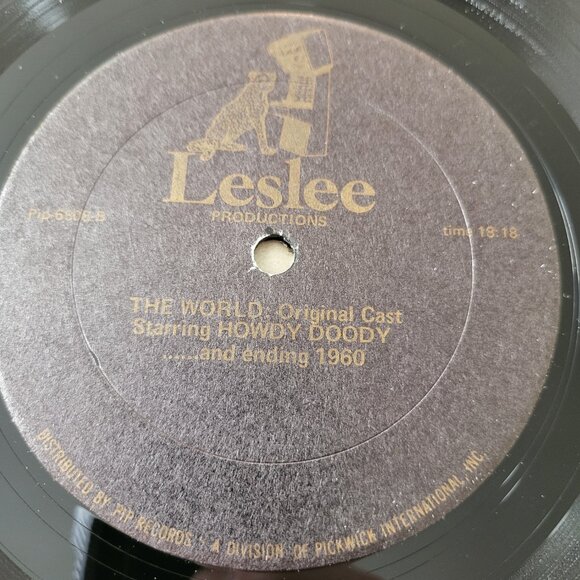 Howdy Doody The World Original Cast LP Vinyl 1960 Leslee Records PIP-6808 LP5 - Picture 6 of 9